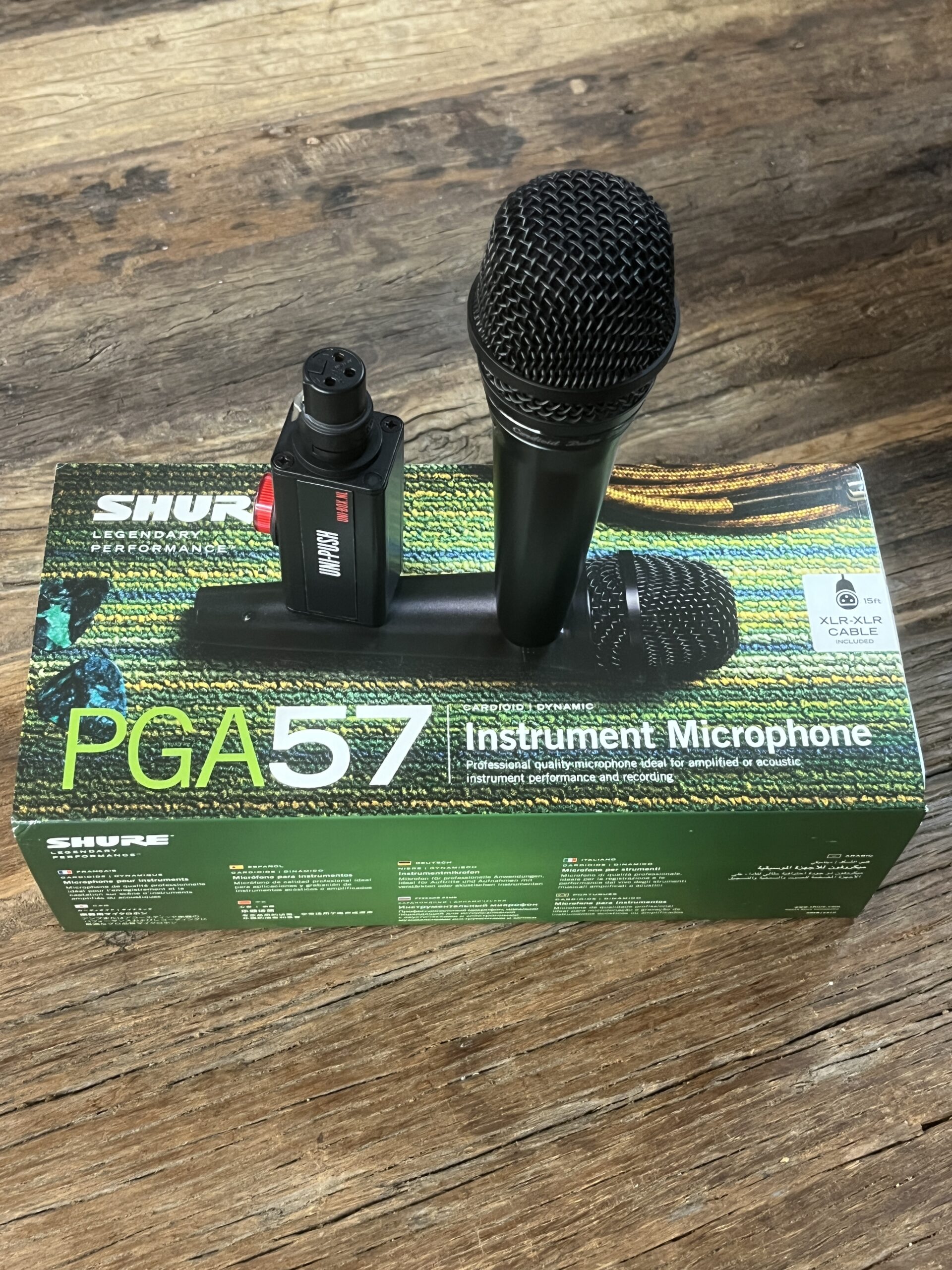 Unipush met Shure PGA57